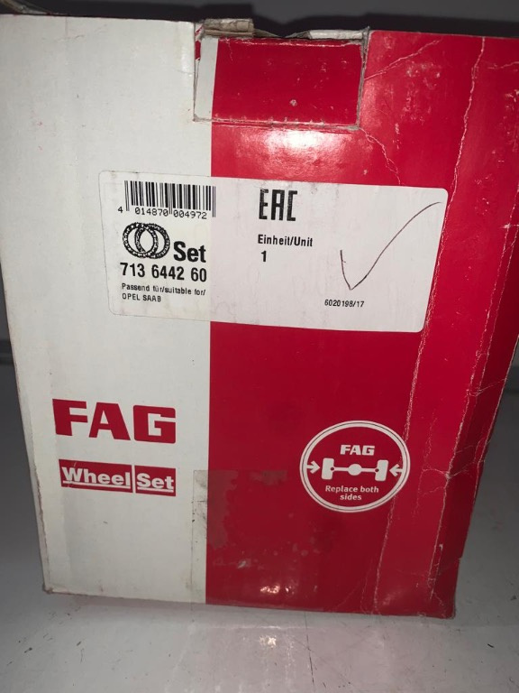 FAG Set rulment roata 713 6442 60 /OPEL 