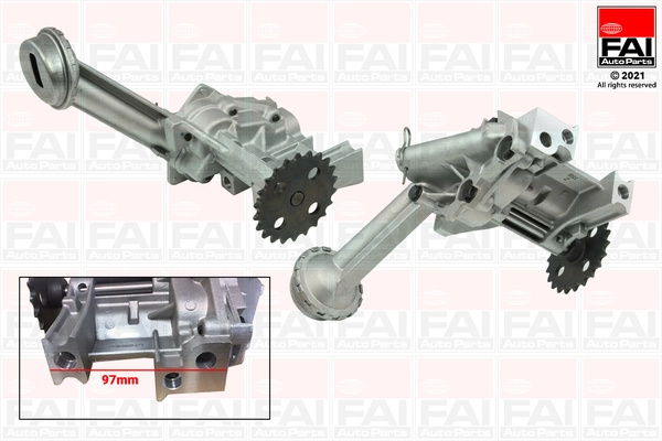 FAI AutoParts Pompa ulei OP273 pentru masina RENAULT CLIO V (B7_) K9K 872; K9K 854 1461cc 86cp 63kW 2019 2020 2021 2022 2023 2024 2025