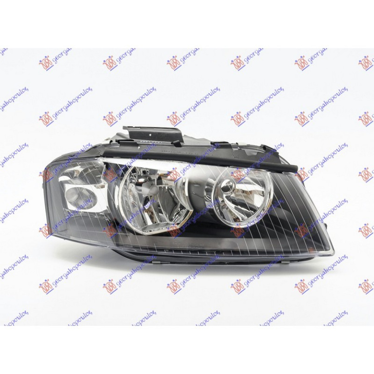 FAR AUDI A3 8P 2003->2012 Far dreapta cu reglaj, H7/H7 (06.03-02.08) PIESA NOUA ANI 2003 2004 2005 2006 2007 2008