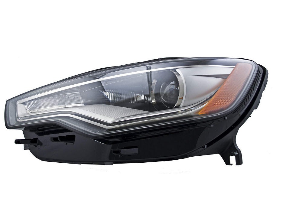 Far Audi A6 (4g/C7), 01.2011-06.2014, model: Version USA, montare fata, stanga, cu lumina de zi, D3S+H7, electric, fara balast, fara unitate de control, cu motor, Omologare: SAE, xenon, cu lumina viraje, HELLA