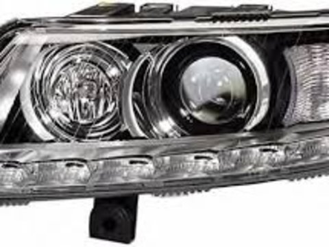 Far Audi A6 (C6) 10.2008-03.2011 HELLA fata dreapta daytime running light tip bec H7+H15 cu motoras