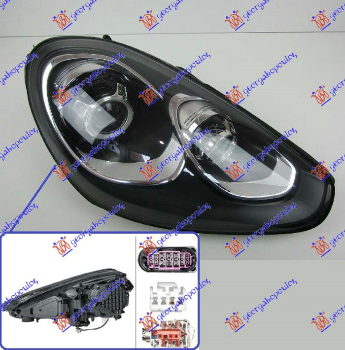 FAR Bi XENON CU LED DRL (HELLA) DR. , PORSCHE, PORSCHE CAYENNE 15-18, 650105141