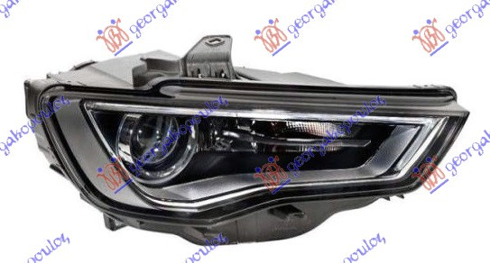 FAR BI-XENON FUMURIU CU LED DRL (HELLA) DR., AUDI, AUDI A3 3D/SPORTBACK 12-16, 132005158