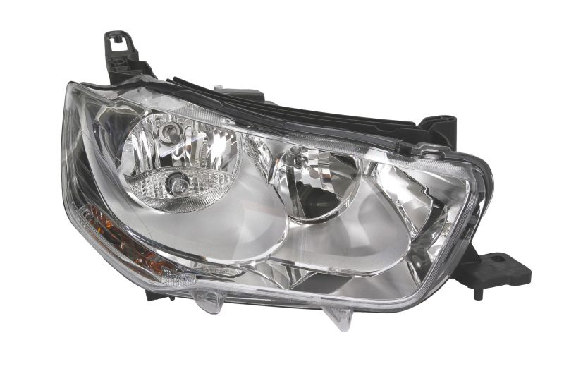 Far Citroen C-Elysee, 11.2012-01.2017, Electric, tip bec H1+H7, cu motoras, omologare ECE, cu lumini de zi, 9675139980, Dreapta