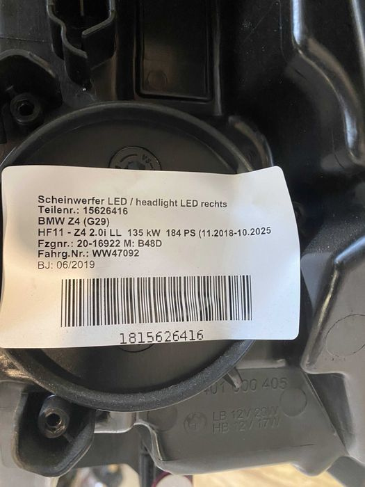 Far Faruri BMW Z4 G29 LED LCI