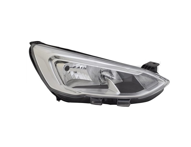 Far FORD FOCUS, 04.2018-, VARROC, fata, partea dreapta, cu &#39,lumina de zi&#39, tip LED,tip bec H1+H7+PY21W, electric, argintiu, fara modul lumini de zi LED, cu motor,