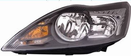 Far Ford Focus 2 (DA_) 01.2008-12.2010 TYC partea stanga H1+H7 cu motoras, culoare negru + crom