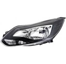 Far Ford Focus 3 12.2010-11.2014 VISTEON stanga fata, tip bec H1+H7, culoare negru, cu lumini de zi