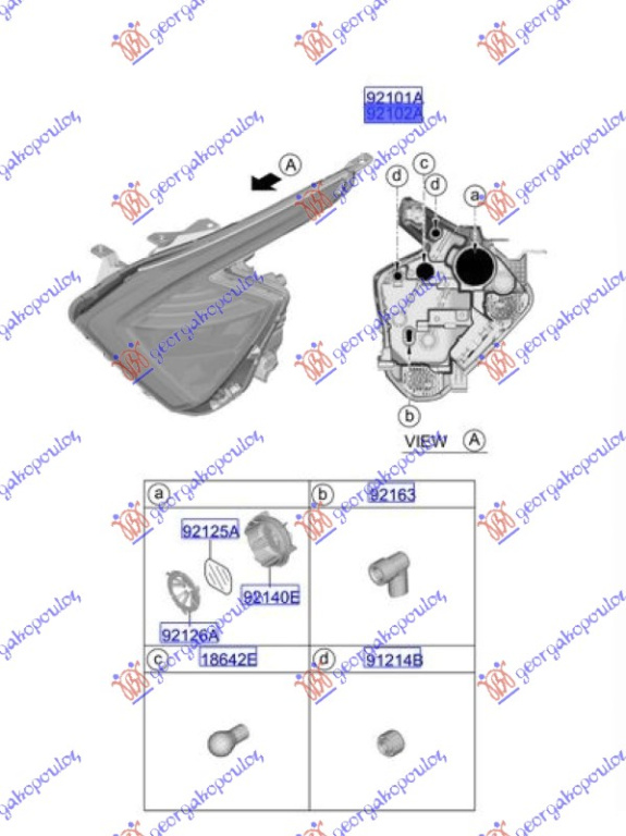 FAR FULL LED DREAPTA KIA SPORTAGE 22- 424505141 42