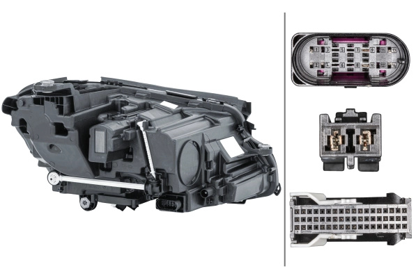 Far HELLA 1EX012076-511 montare stanga pentru MERCEDES-BENZ E-CLASS (W213) 2016 2017 2018 2019 2020 2021 2022 2023