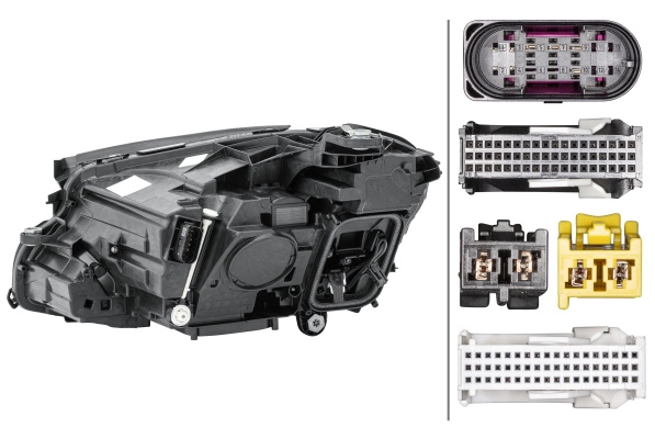 Far HELLA montare dreapta 1EX012076-621 model MERCEDES-BENZ (BBDC) E-CLASS (W213) 2016 2017 2018 2019 2020 2021 2022 2023 2024