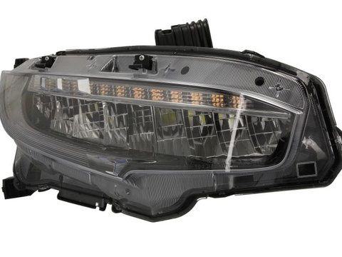 Far Honda Civic, 07.2016-, partea Dreapta, cu lumina timp de zi tip LED, LED, electric, cu motor, DEPO