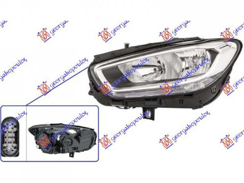 FAR MERCEDES B-CLASS W247 2019-> Far reglaj electric cu lampa daylight LED (HELLA) stanga PIESA NOUA ANI 2019 2020 2021 2022