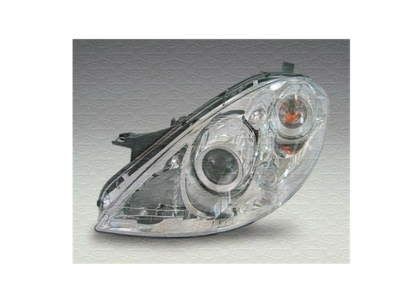 Far Mercedes Clasa A (W169), 09.2004-05.2008, montare fata, stanga, D2S+H7, electric, cu balast, cu motor, xenon, MAGNETI MARELLI