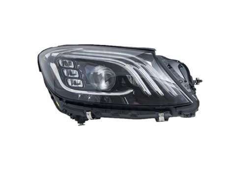 Far MERCEDES Clasa S (W222), 06.2017-, partea dreapta, Magneti MARELLI, cu functie mascare faruri faza lunga, sistem infrarosu, cu &quot,lumina timp de zi&quot, tip LED, LED, electric, fara unitate control LED, LED, cu lumina viraje