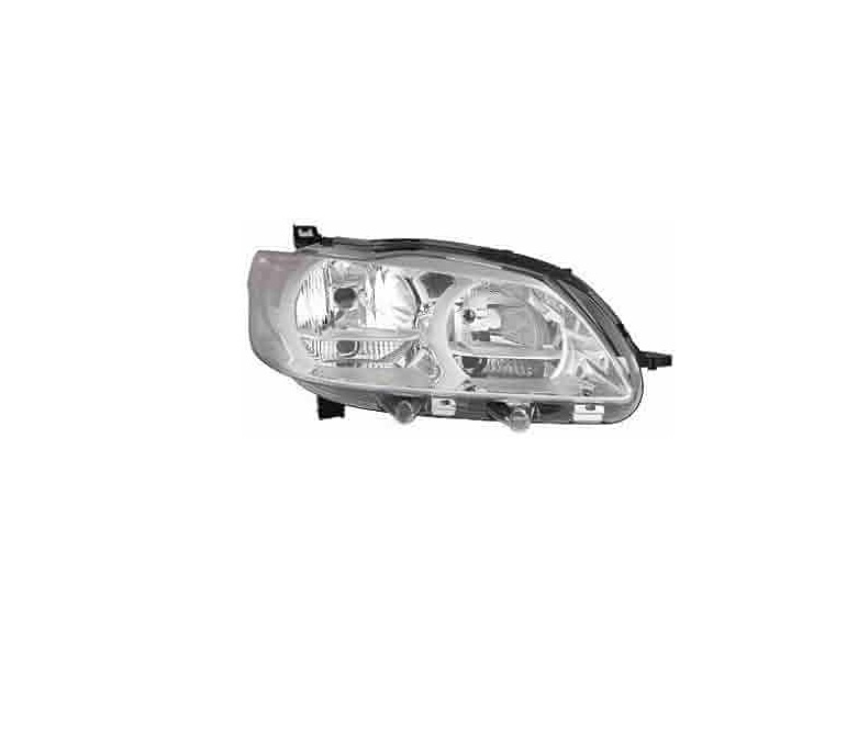 Far Peugeot 301, 01.2013-01.2017, montare fata, dreapta, H1+H7, manual, cu becuri, halogen, VALEO
