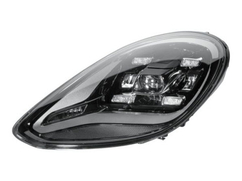 Far Porsche Panamera (971), 09.2016-, partea Stanga, fara unitate control LED, asistenta faza lunga, asistenta faza scurta, cu Automatic High Beam Assist (AHBA), cu sistem iluminat in curba, cu lumina timp de zi tip LED, HELLA