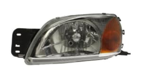 Far Stanga (H4/P21W/W5W electric cu motor insertie culoare: cromat culoare semnalizator: galben) FORD FIESTA IV FIESTA/MINIVAN MAZDA 121 III 01.99-