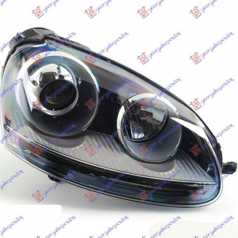 FAR VW GOLF 5 2003->2009 Far dreapta cu reglaj electric, Xenon D2S+H7, ptr GTI PIESA NOUA ANI 2003 2004 2005 2006 2007 2008 2009