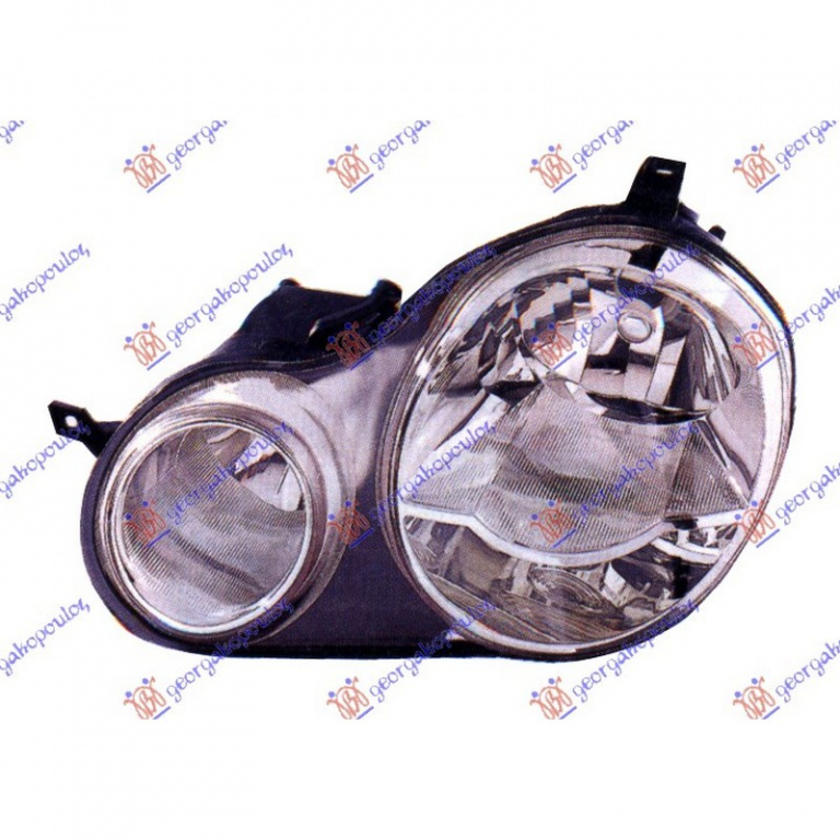 FAR VW POLO 9N 2001->2008 Far stanga cu reglaj electric, H7/H1, tip Valeo mufa rotunda 11.2001->04.2005 PIESA NOUA ANI 2001 2002 2003 2004 2005