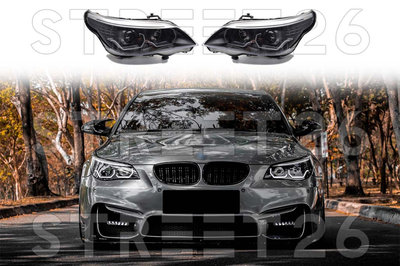 Faruri 3D LED Angel Eyes Compatibil Cu BMW Seria 5