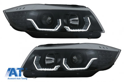 Faruri 3D LED Angel Eyes compatibil cu BMW Seria 3