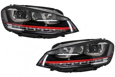 Faruri 3D LED compatibil cu VW Golf 7 VII (2012-20