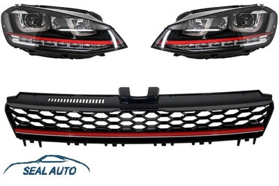 Faruri 3D LED compatibil cu VW Golf 7 VII (2012-20