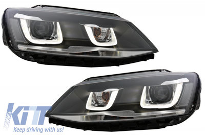 Faruri 3D LED compatibil cu VW Jetta Mk6 VI (2011-