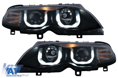 Faruri 3D U LED Angel Eyes compatibil cu BMW Seria