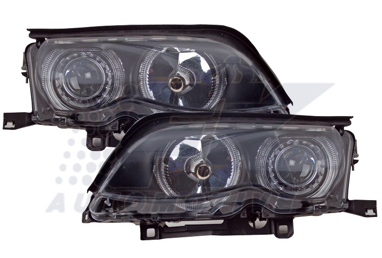 FARURI ANGEL EYES BMW E46 COUPE FUNDAL BLACK -COD FKFSBM013