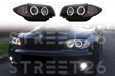 Faruri Angel Eyes Compatibil Cu BMW Seria 1 E81 E8