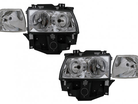 Faruri Angel Eyes compatibil cu VW Transporter T4 BUS (08.1996-03.2003) Crom HLVWT4