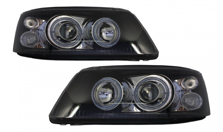 Faruri Angel Eyes compatibil cu VW Transporter T5 