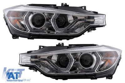 Faruri Angel Eyes LED DRL compatibil cu BMW 3 Seri