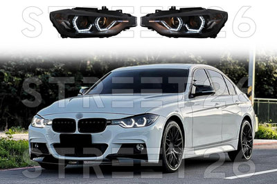 Faruri Angel Eyes LED DRL Compatibil Cu BMW Seria 
