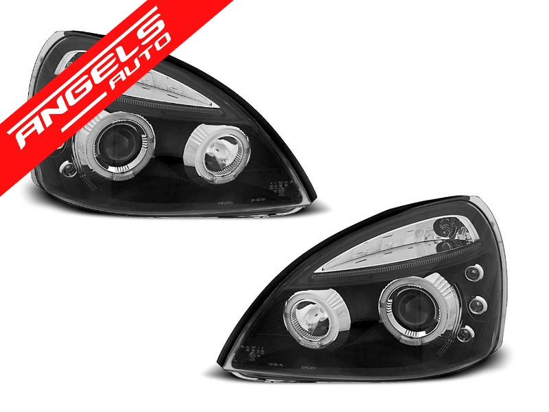 Faruri Angel Eyes Renault Clio II 2001-2005 Negru