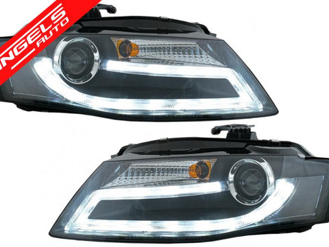 Faruri AUDI A4 B8 8K (2008-2011) Lumina De Zi LED DRL Xenon Design LHD