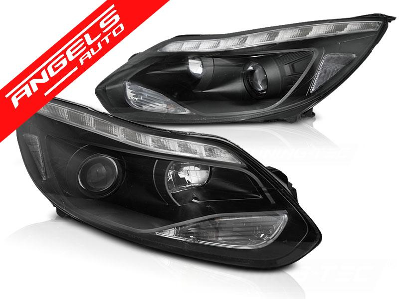 Faruri compatibile cu Ford FOCUS MK3 11- 10.14 LED Negru