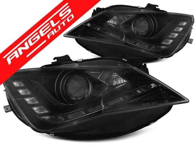 Faruri DRL compatibile cu Seat IBIZA 6J 2012-2015 Black Design