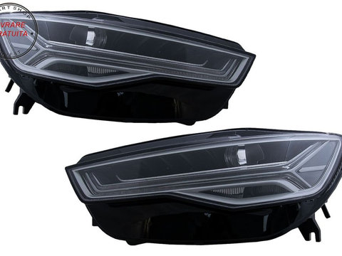 Faruri Full LED Audi A6 4G C7 (2011-2018) Facelift Matrix Design Semnalizare Dinam- livrare gratuita