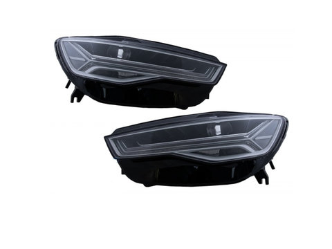 Faruri Full LED compatibil cu Audi A6 4G C7 (2011-2018) Facelift Matrix Design Semnalizare Dinamica Secventiala