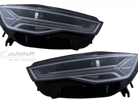 Faruri Full LED compatibil cu Audi A6 4G C7 (2011-2018) Facelift Matrix Design Semnalizare Dinamica Secvential