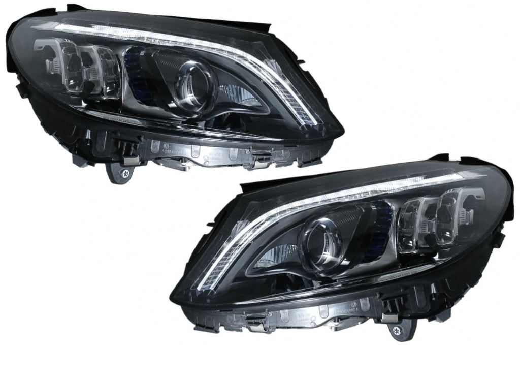 Faruri Full LED compatibil cu Mercedes Benz C-Class W205 / S205 / A205 / C205 (2014-2018)