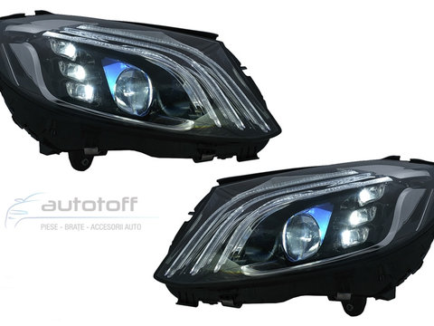 Faruri Full LED Compatibil Cu Mercedes C-Class W205 S205 (2014-2020) MBH Design