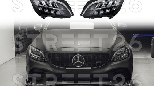 Faruri Full LED Compatibil Cu Mercedes C