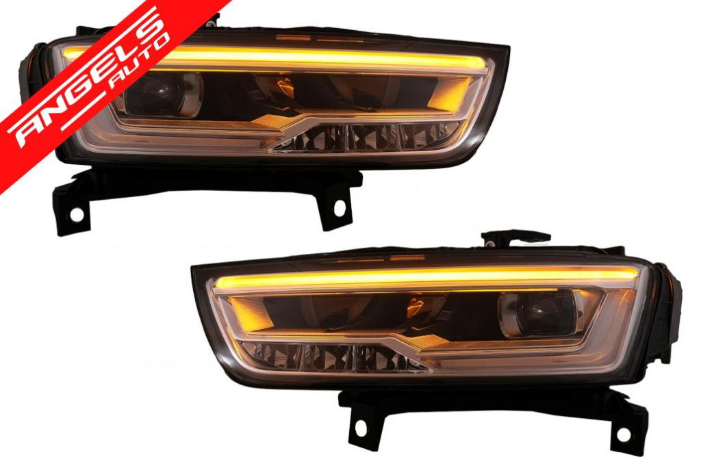 Faruri Full LED compatibile cu Audi Q3 8U Facelift (14-17) Conversie Xenon la LED