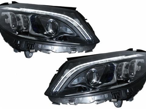 Faruri Full Multibeam LED compatibil cu Mercedes C-Class W205 S205 (2014-2018) LHD HLMBW205FX