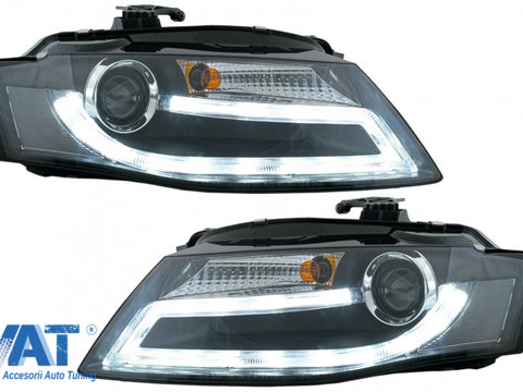 Faruri LED compatibil cu Audi A4 B8 8K (2008-2011) Facelift Light Bar Design Lumina De Zi LED DRL