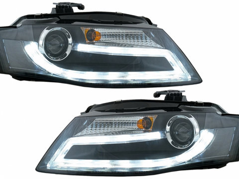 Faruri LED compatibil cu Audi A4 B8 8K (2008-2011) Facelift Light Bar Design Lumina De Zi LED DRL SWA16SLGXB